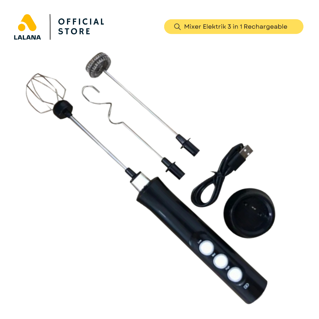Mixer Mixser Mini Elektrik Alat Pengocok Pengaduk Minuman Serbaguna Usb Rechargeable 4500 RPM