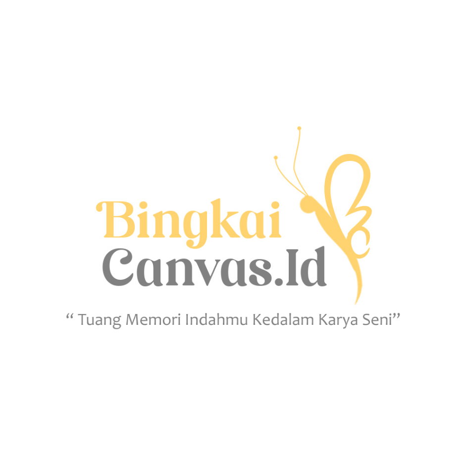 Ready stock Cetak foto kanvas 40x60cm 16R/Canvas photo print + spanram