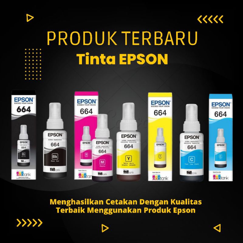 Tinta Epson 664 (1set) L-100-L120-L200-220