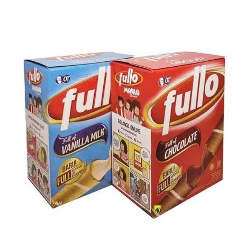 

Fullo Wafer Roll Vanilla Milk/ Chocolate 1 Box isi 24 x 7gr