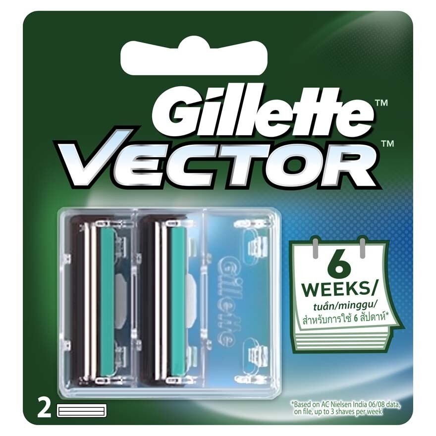 Gillette Isi Ulang Alat Cukur Gillette Vector Isi 2 Refill Pisau Cukur Pisau Cukur Gillette Vector R
