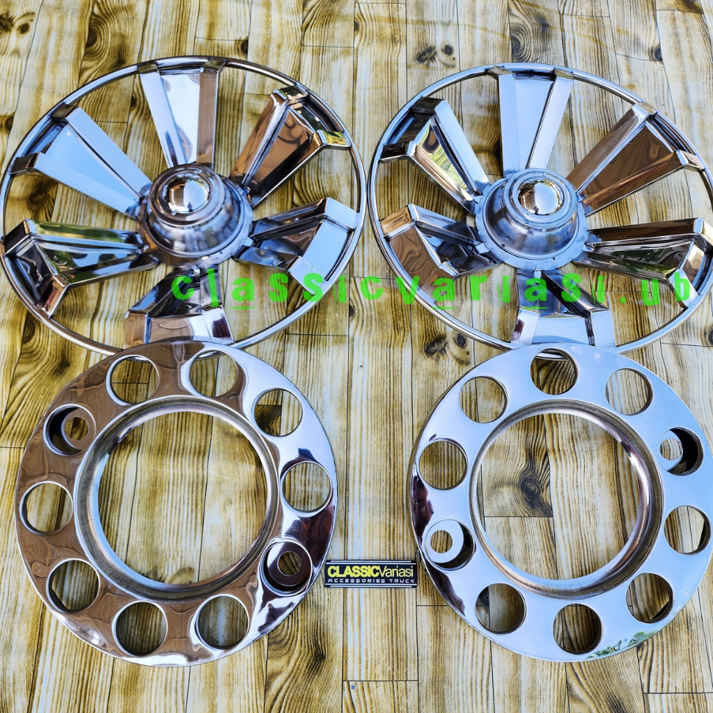 Whelldop Ring20 Engkel Dop roda truk Stainless 1set - 4biji / 4pcs