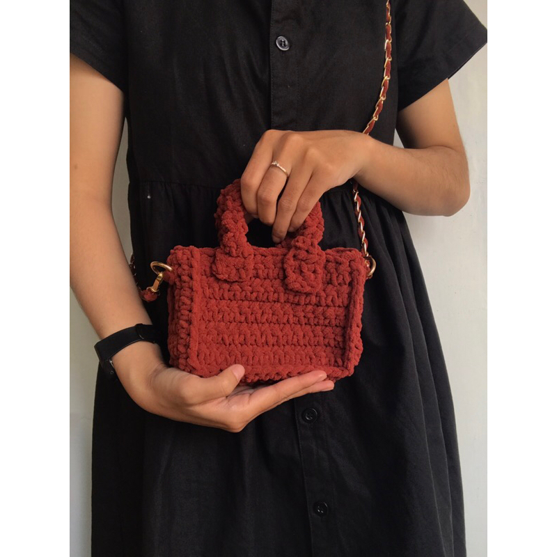 Mini Square Bag / Tas Rajut Mini