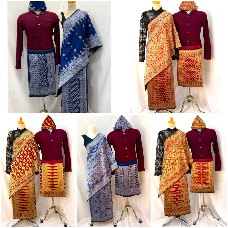 Couple Songket Asli Tenun Tangan / Set Songket / Rumpak Tanjak