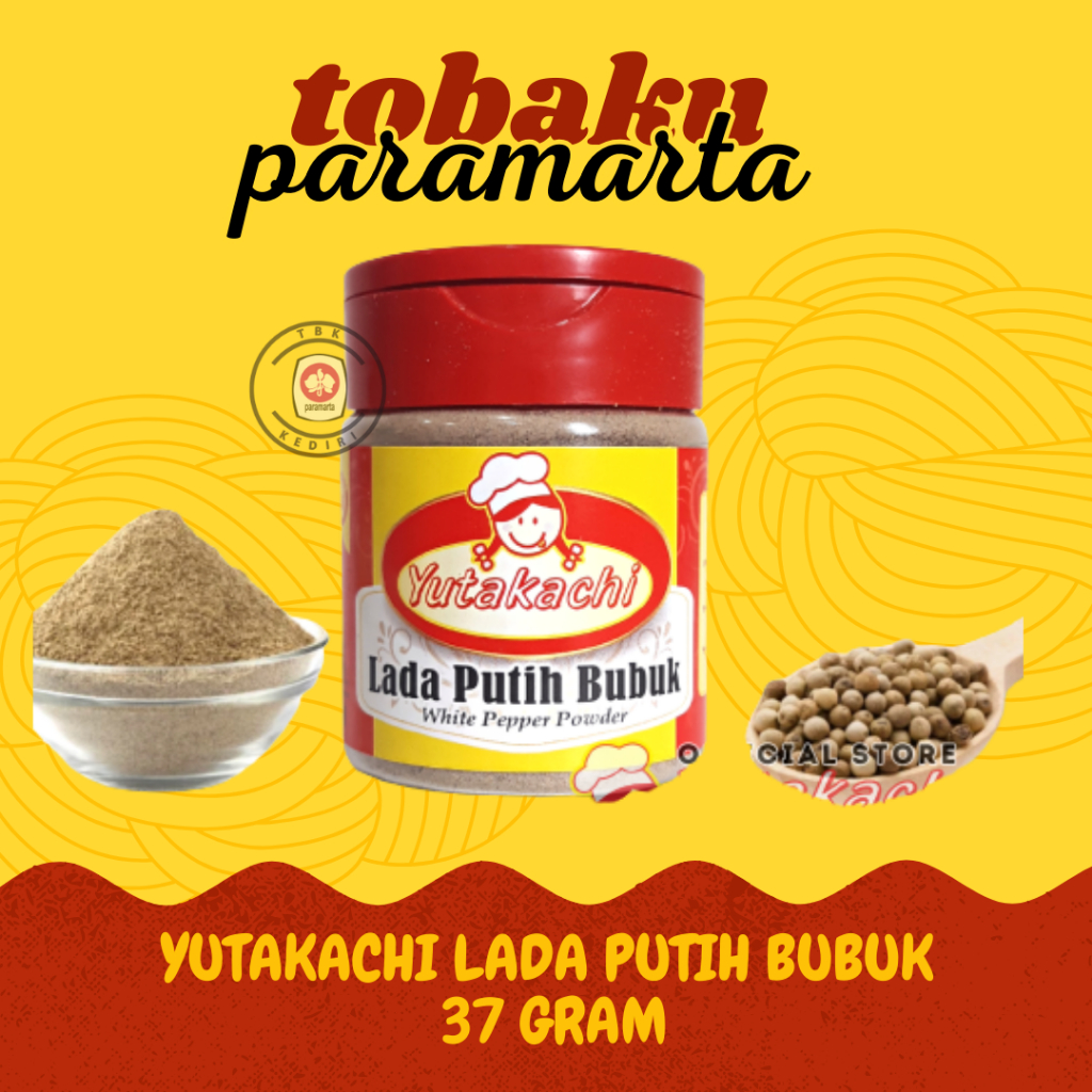 

BUBUK LADA PUTIH YUTAKACHI 37 GRAM / BUBUK LADA PUTIH
