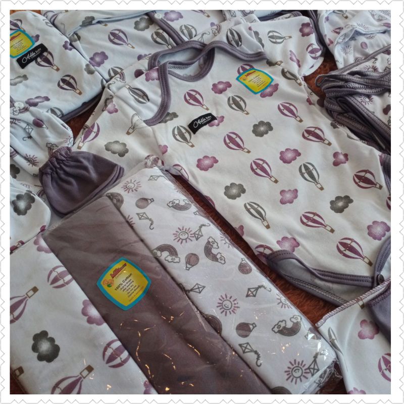 39 pcs baju bayi baru lahir seri tato