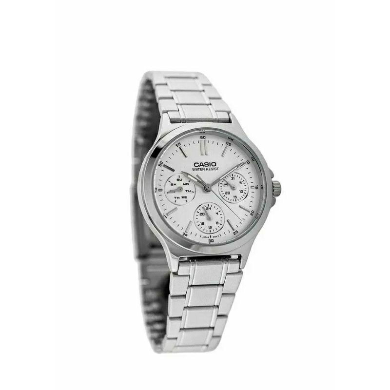 jam tangan pria casio rantai stainless anti air