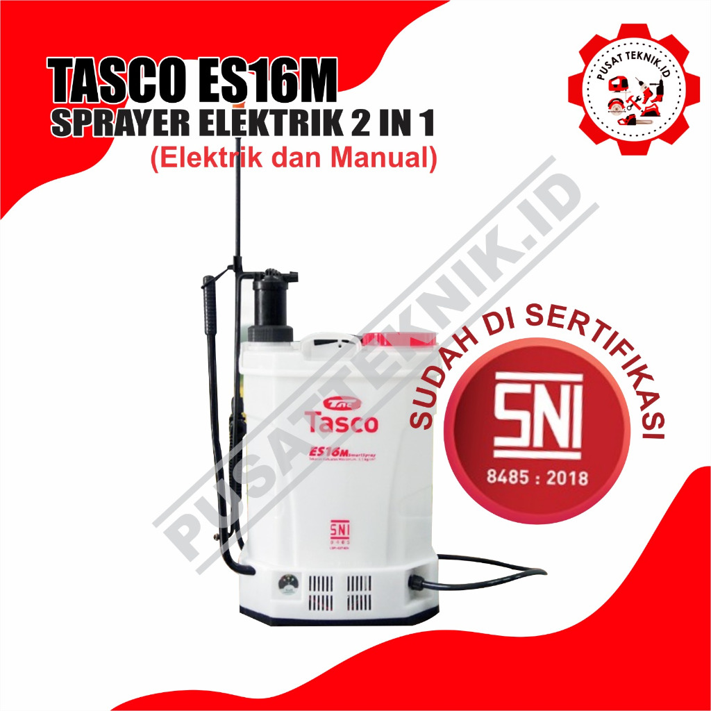 TASCO ES 16M SPRAYER ELEKTRIK & MANUAL 2 IN 1 SPRAYER TASCO ALAT SEMPROT HAMA TASCO ES16M
