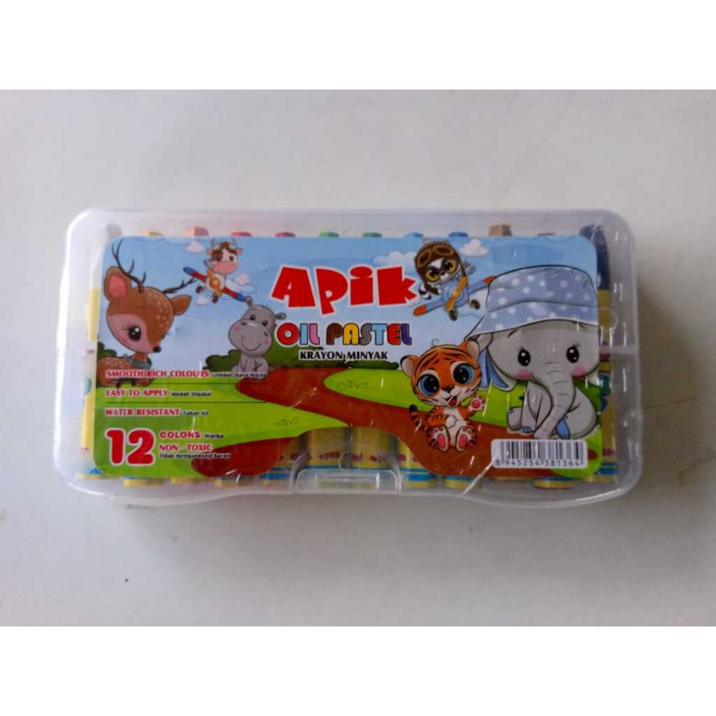 

Apik Oil Pastel / Crayon minyak 12 warna