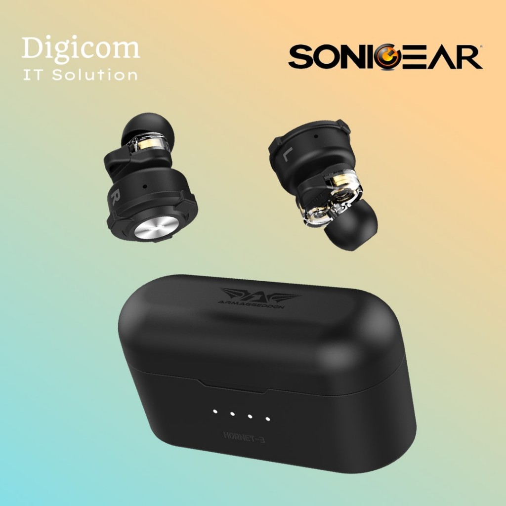 EARPUMP SONICGEAR TWS HORNET 3 BLACK