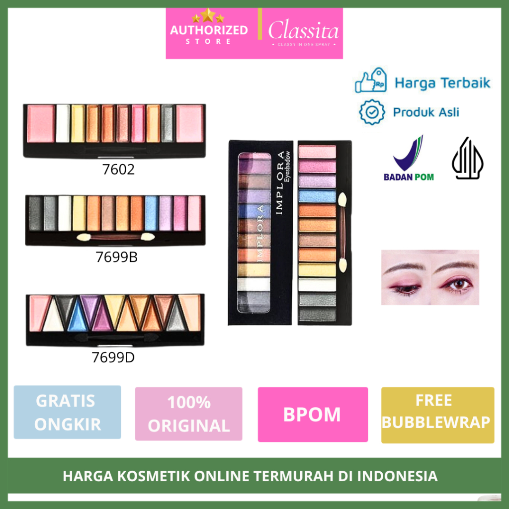 𝐂𝐋𝐀𝐒𝐒𝐈𝐓𝐀.𝐈𝐃 - Eyeshadow Implora Palette | Implora Eyeshadow | Implora Eyeshadow & Blush On Palette