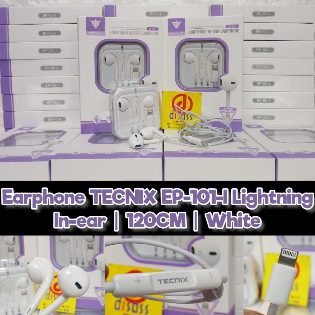 EARPHONE TECNIX EP101 JACK IPHONE - DISASS JOGJA