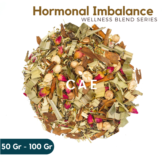 

HORMONAL IMBALANCE | Herbal Tea Blend Green Tea Lemongrass Pandan Rose Cinnamon Premium 50 Gram - 100 Gram