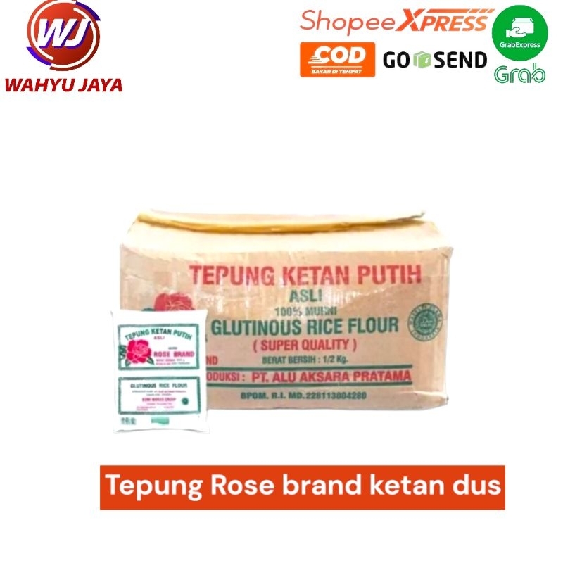 

Tepung Rose brand ketan dus