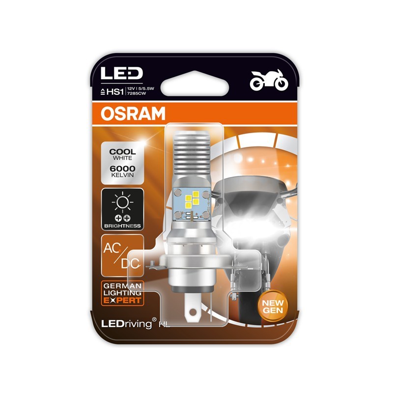LAMPU DEPAN MOTOR LED OSRAM DOP HS1 H4 DAN T19 AC DC PUTIH BOHLAM LAMPU UTAMA MOTOR MOBIL UNIVERSAL 