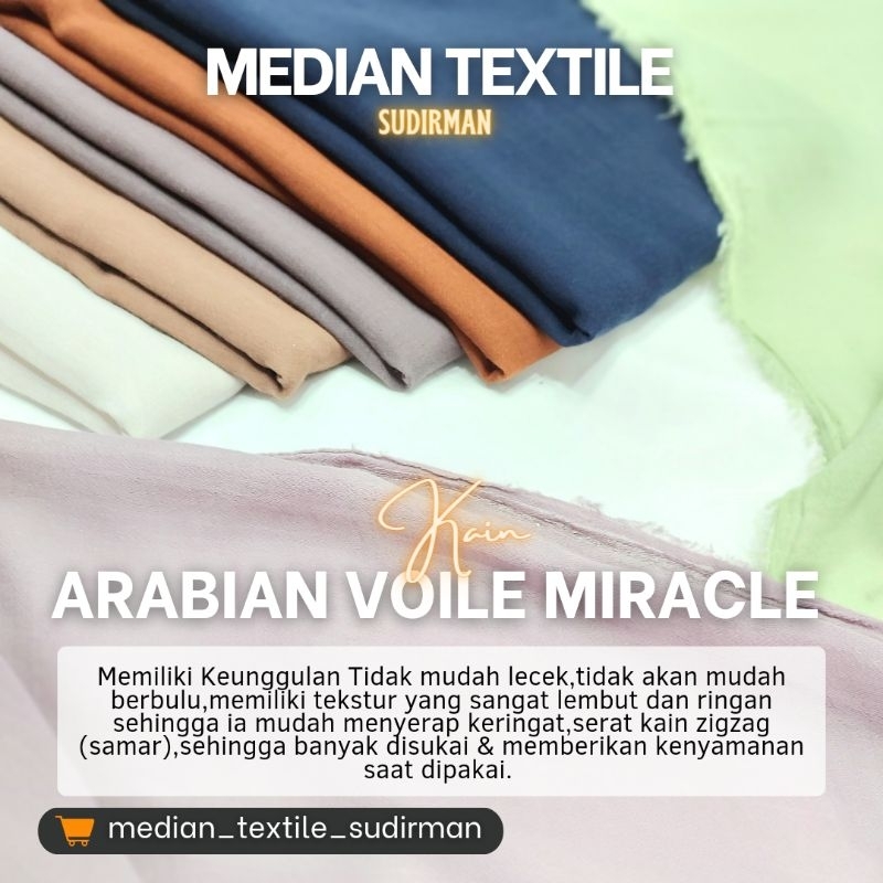 Arabian Voile Premium | Arabian Voile Miracle | Voal Miracle | Kain Voal | Voal Premium #MEDIANSUDIR