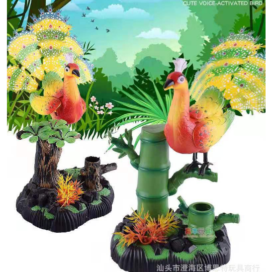 MAINAN BURUNG MERAK HIASAN RUMAH BEAUTIFUL BIRD HIASAN HEWAN  MAINAN ANAK BATERE