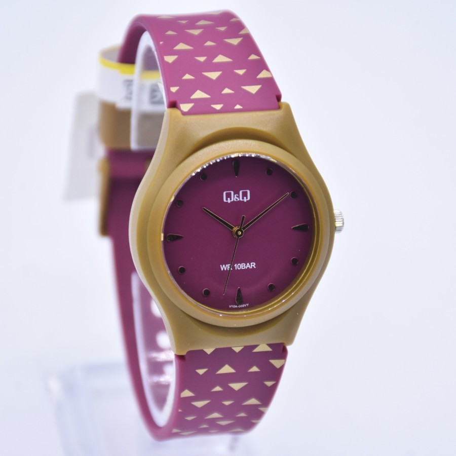 QQ V10A-002VY-Jam Tangan Wanita Analog Original-Garansi Resmi