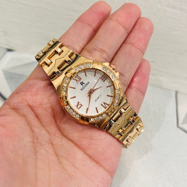 jam tangan wanita korean rantai rovina premium murah FREE BOX