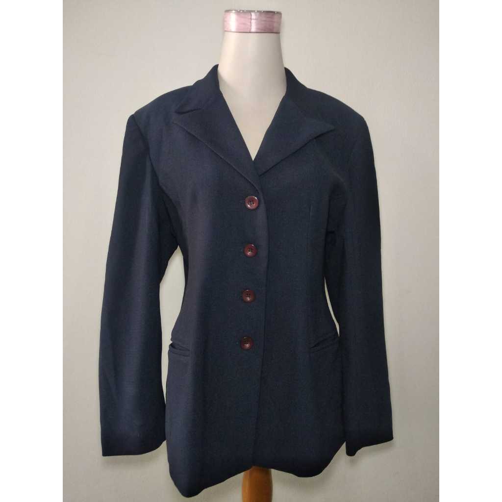 SALE Blazer Biru Navy Wanita Jas Kerja Formal Office Blazer (size XL)
