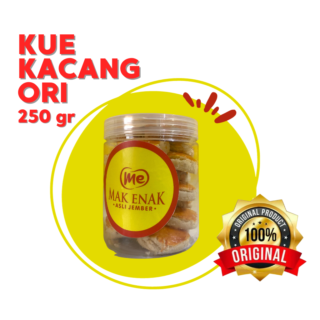 

KUE KACANG ORIGINAL MINI 250 GRAM - MAK ENAK ASLI JEMBER OFFICIAL STORE