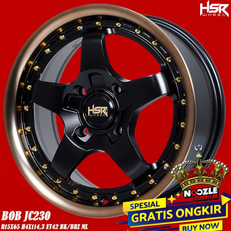 Velg Mobil Avanza Xenia R15 Terbaru Pelek Racing Bintang ring 15 Lubang 4