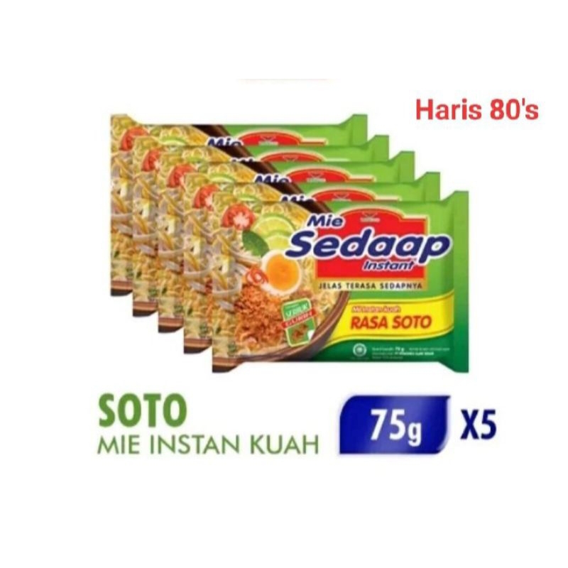 

mie sedap rasa soto paket hemat isi 5 pcs