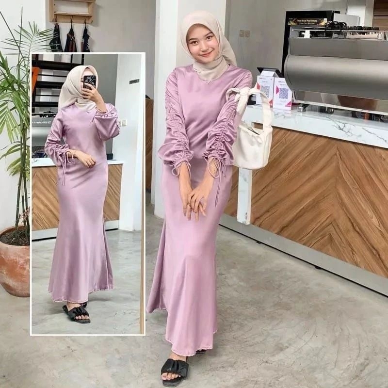 DRESS DARLA SILK SATIN | Dress kondangan