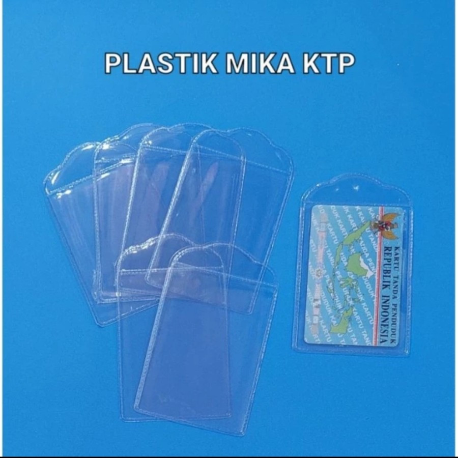 

Plastik Cover Mika Sarung Pelindung Kartu ID Card KTP ATM Bening Murah