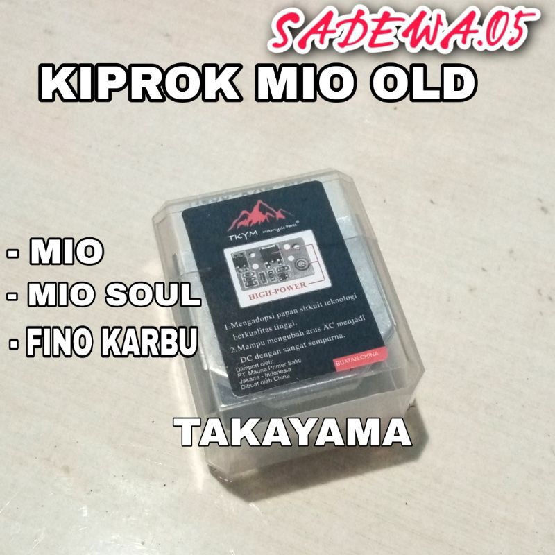 KIPROK MIO, MIO SOUL, FINO KARBU TAKAYAMA