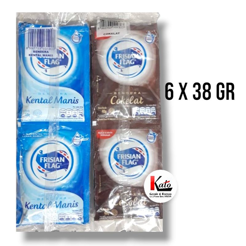 

Frisian Flag Susu Kental Manis Sachet ( 6 X 38 gr )