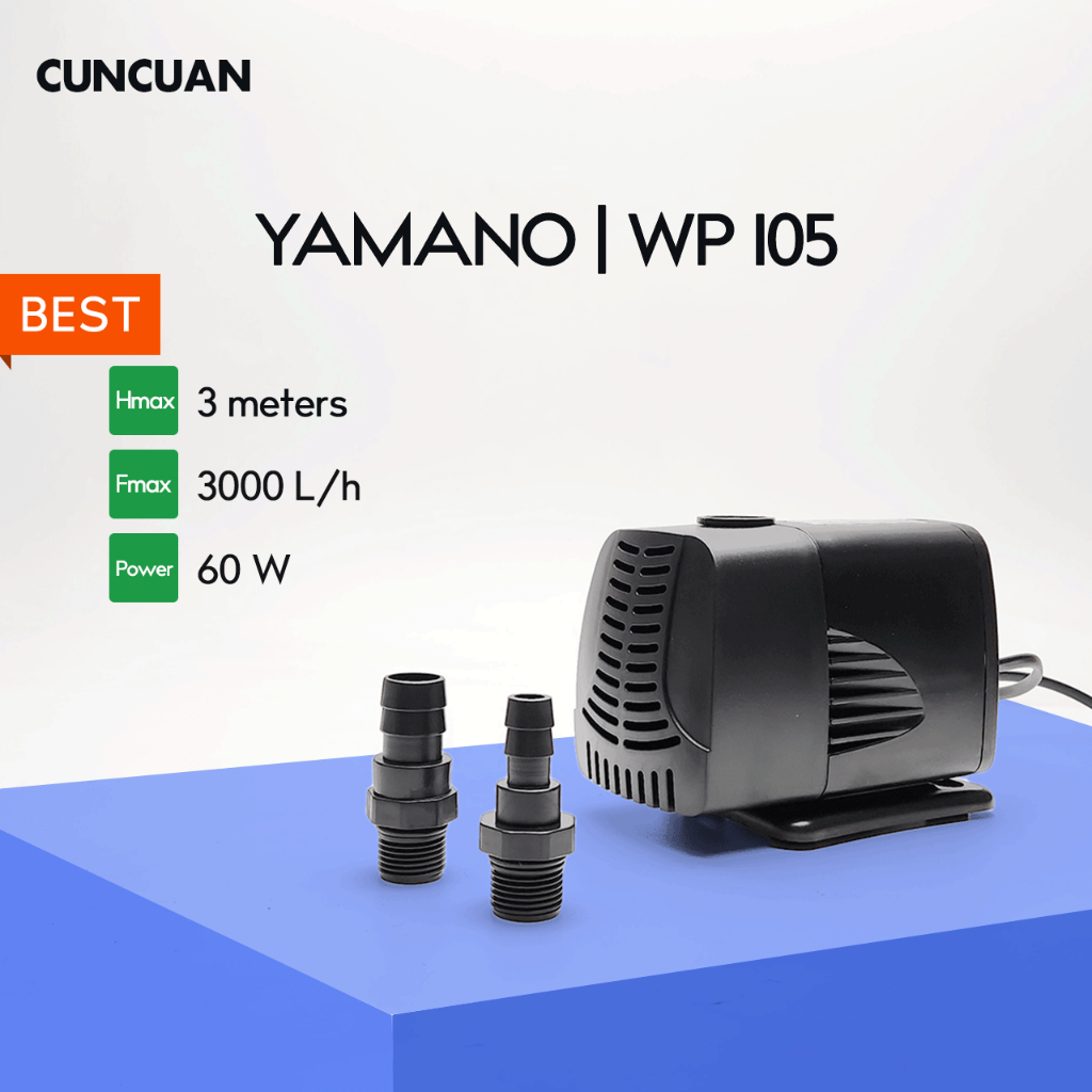 YAMANO WP 105 Pompa Aquarium Celup Kolam Koi 3000 L/h