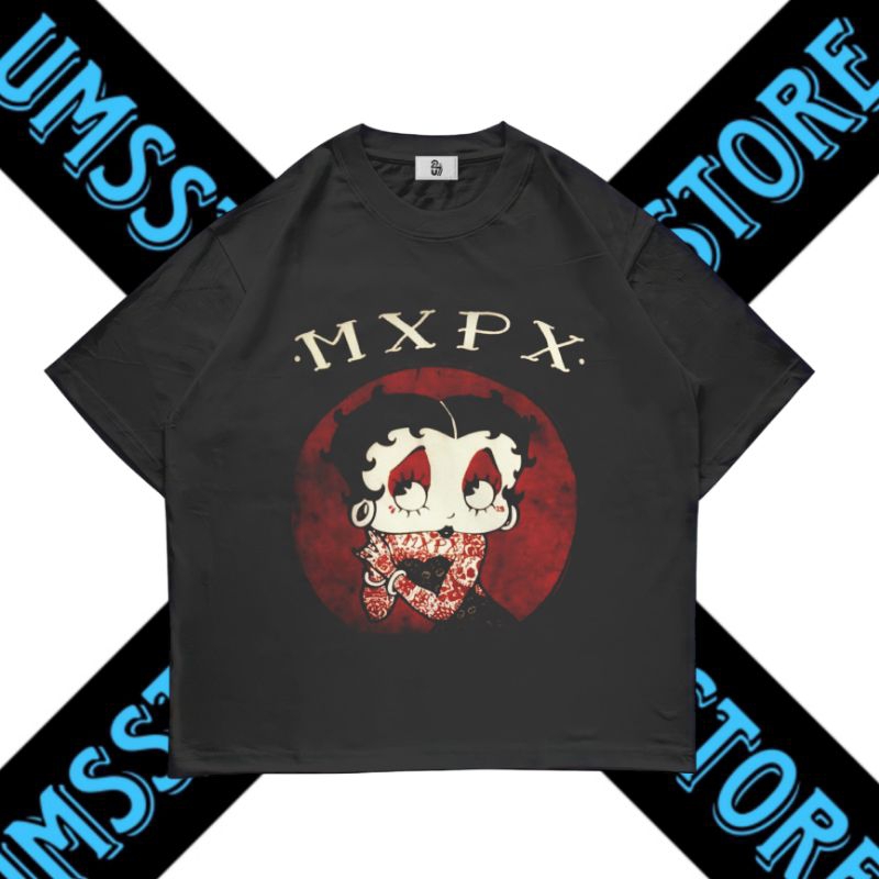 UMSSTORE | T-SHIRT BAJU MXPX BETY BOOP | HITAM KAOS 30S | ANAK | PRIA DAN WANITA | MURAH | BAND | MU