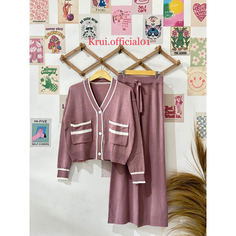 Oneset Setelan Sonia Cardigan