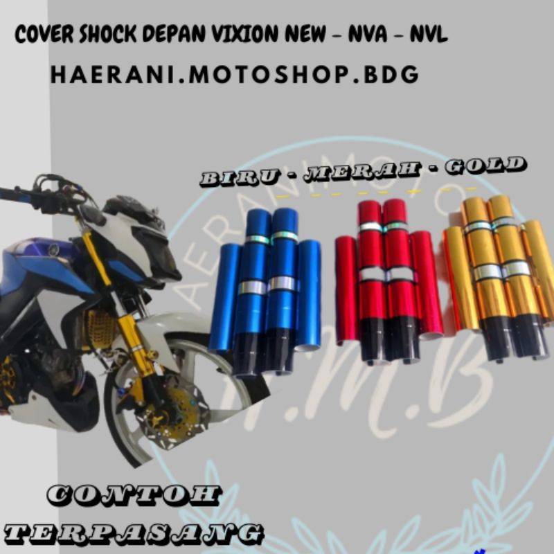 COVER SHOCK DEPAN VIXION NEW NVA - NVL - COVER SHOCK VIXION 2013-2014