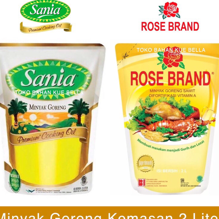 

Ready Stok Minyak Goreng SANIA / ROSE BRAND 2 Liter Kirim Langsung