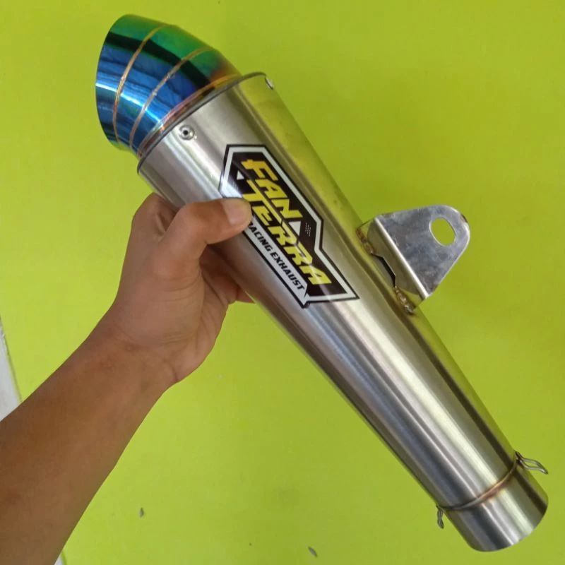 Knalpot Fantera Ujung Blue Sarangan Setengah Suara Engker Engker