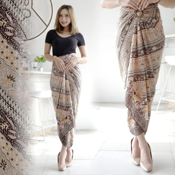 Model Terkini Rok lilit batik bawahan kebaya modern terlaris terbaru hits kekinian 2023 Stok Banyak