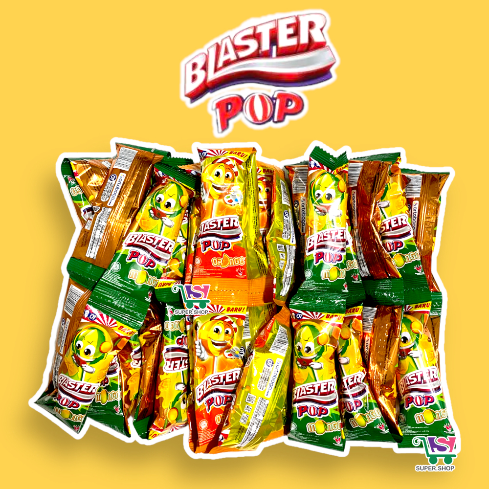 

Blaster Pop Permen Loli Lollipop Aneka Buah PACK (isi 36 pcs)