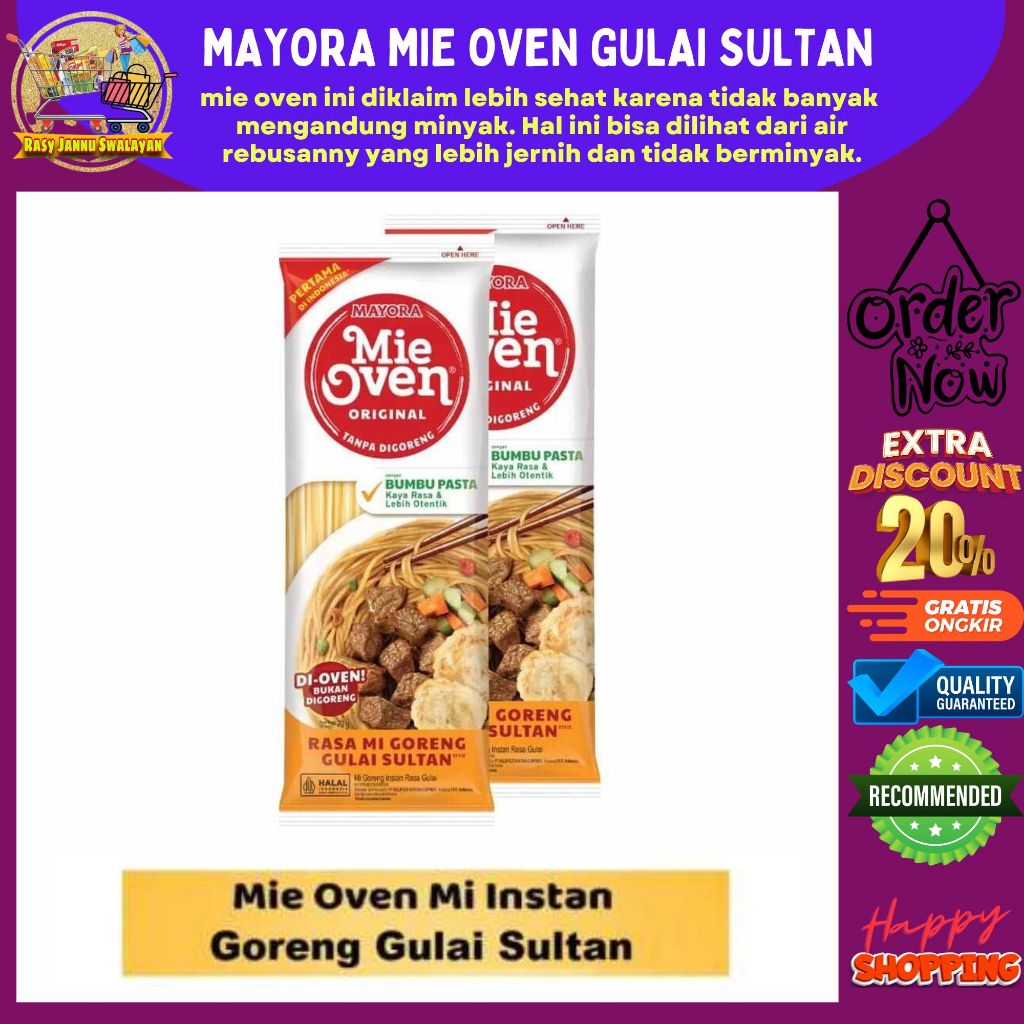 

Mie Oven Mi Instan Goreng Gulai Sultan 78gr