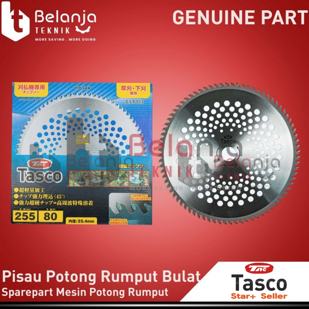 Pisau Potong Rumput Tasco 80T Sparepart Mesin Potong Rumput Pisau Bulat