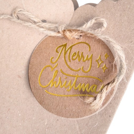 

Hang Tag Kraft Bulat Merry Christmas Gift Card Hampers Natal Diameter 6 cm