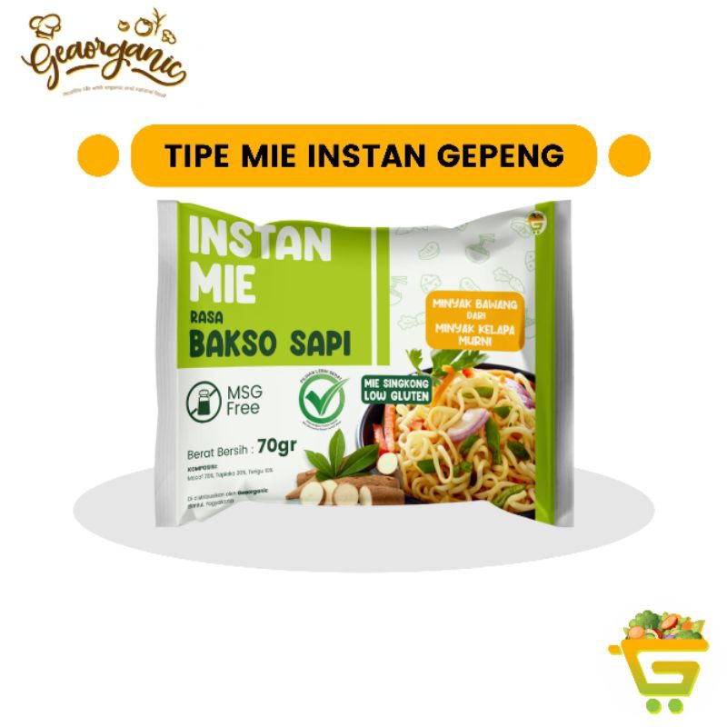 

Mie Gepeng Instant Sehat Non MSGBaso Sapi 70gr