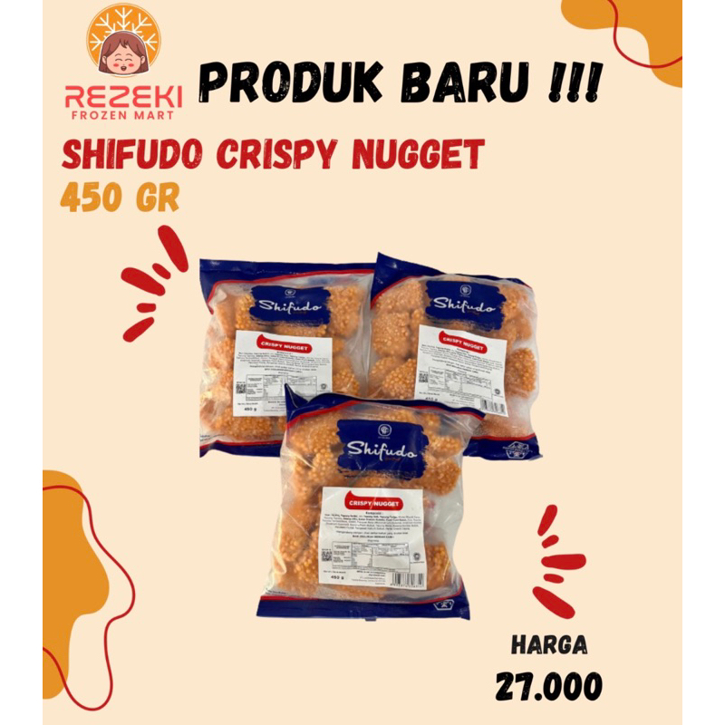 

Shifudo Crispy Nugget 450 Gr | Naget Ikan Krispi | Frozen Food Murah