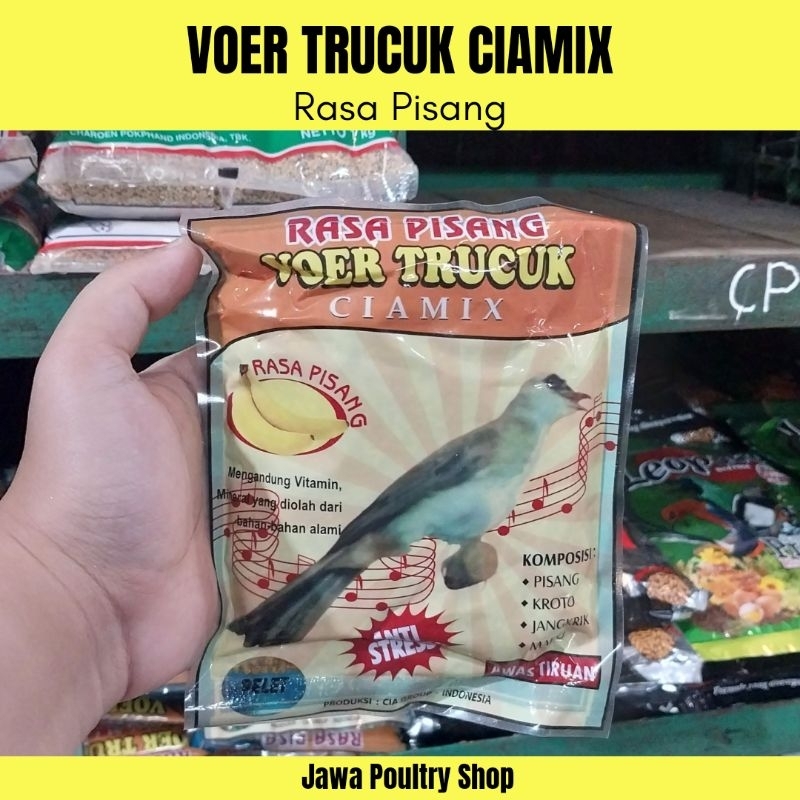 VOER TRUCUK CIAMIX ORIGINAL - Pakan Burung Trucuk Rasa Pisang