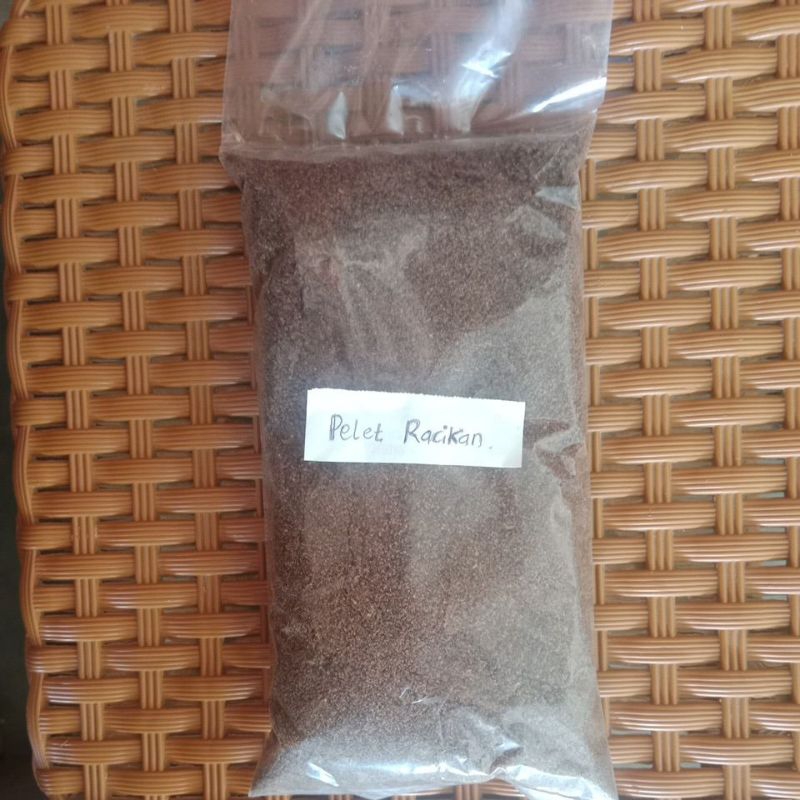 Umpan racikan, pelet sangrai anti boncos.