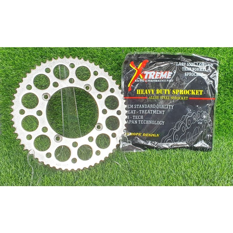 GIR BELAKANG (GEAR BELAKANG) MOTOR KAWASAKI KLX 150 / D'TRACKER TYPE 428H XTR RACING