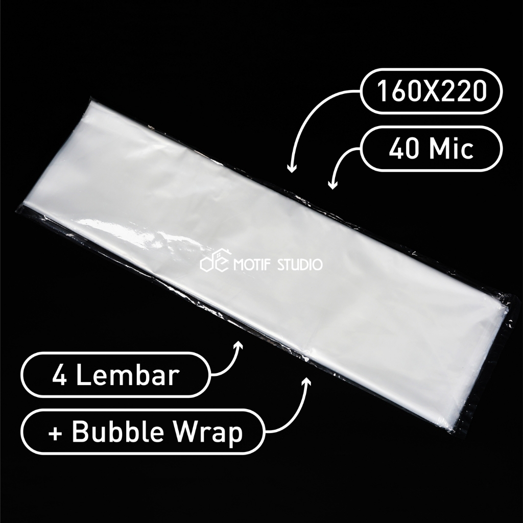 KANTONG PLASTIK PE BENING TRANSPARAN LENTUR ELASTIS PACKING BUNGKUS LAUNDRY BAJU PAKAIAN BONEKA SAMP