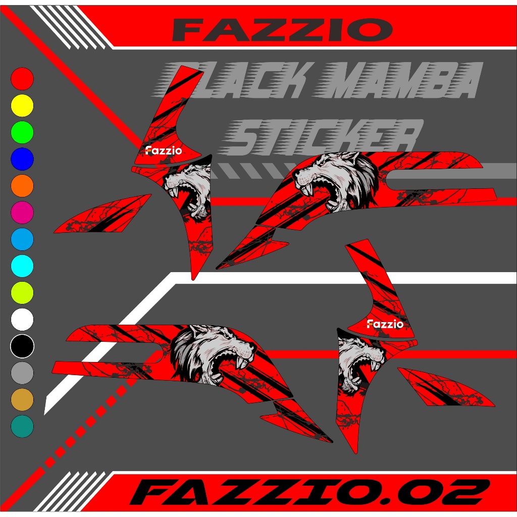 STRIPING  STIKER FAZIO  STICKER LIS LIST FAZIO ROBOT CODE 02