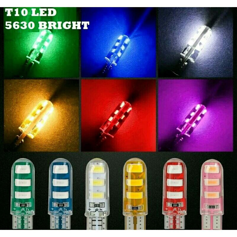 LAMPU LED T10 JELLY 6 MATA 6 TITIK KEDIP / STROBO MOTOR MOBIL SEIN SENJA